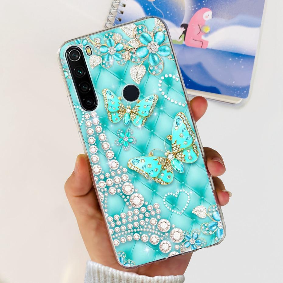For Xiaomi Redmi Note 8 8T Phone Cases Fashion Painted Soft Silicone Back Cover For Redmi Note 8 Pro Funda Note8 T 8Pro Bumper