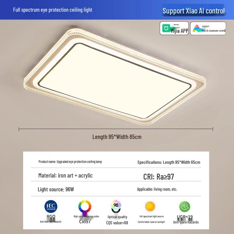 2025 Modern LED Crystal Ceiling Light for Master Bedroom - Minimalist Luxury Design