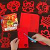 2025 Year of the Snake Spring Festival DIY Paper-Cutting Patterns for Kids: New Year Window Decoration for Elementary Students