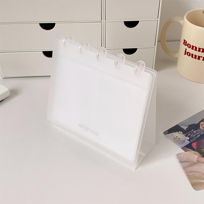 New Transparent Desktop Photo Album Simplicity Idol Card Picture Display Binder Storage Photo Card DIY Photocard Holder Decor
