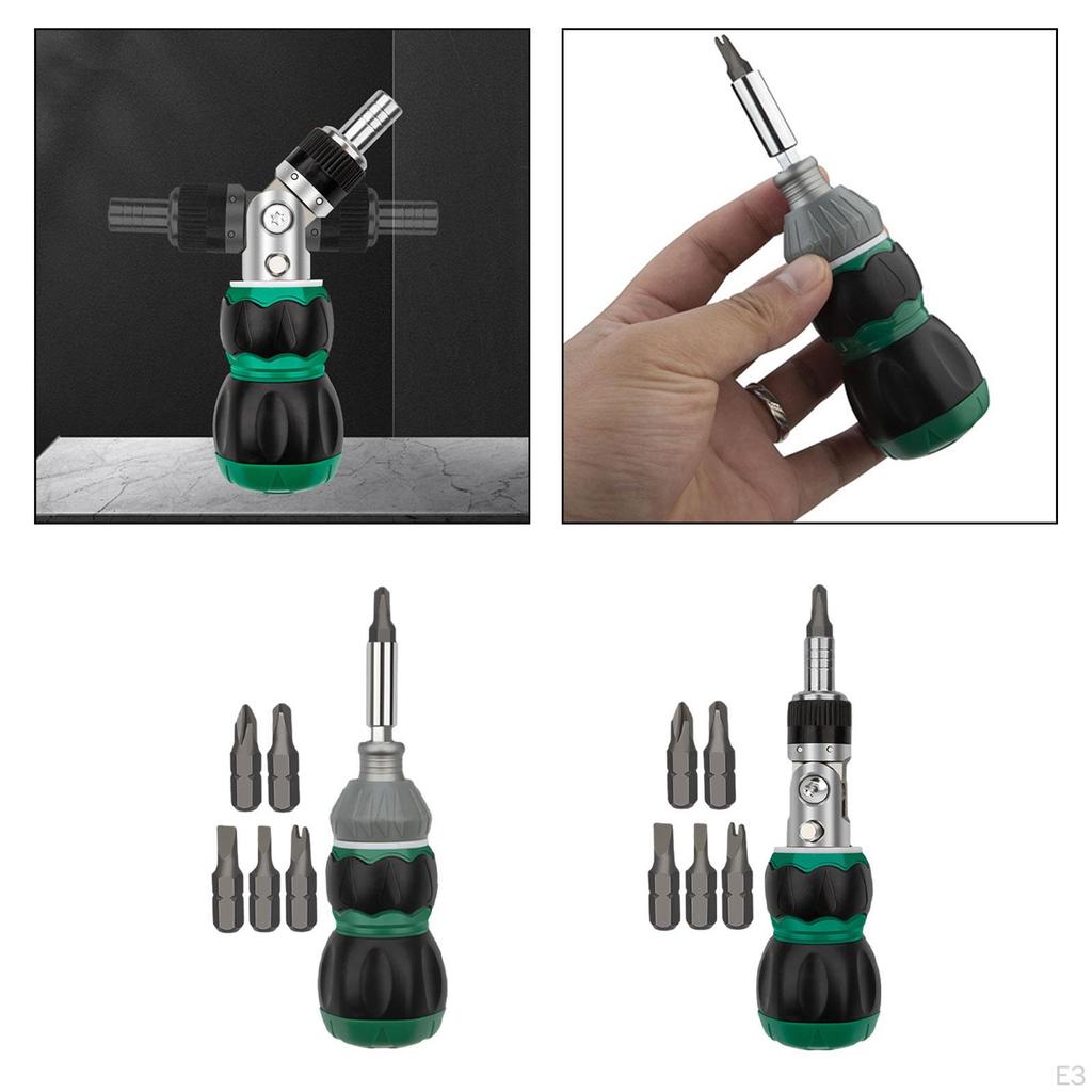 Mini Short Screwdriver Ratchet Multi-function Telescopic Household