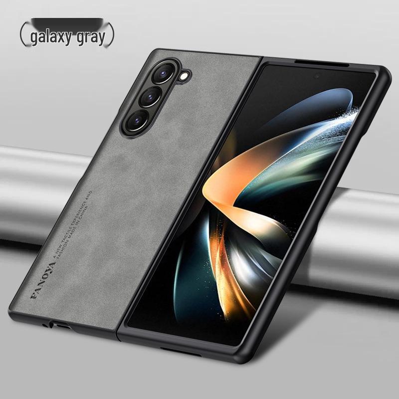 Samsung Z Fold7/6/5 Light Luxury Leather Texture Protective Phone Case