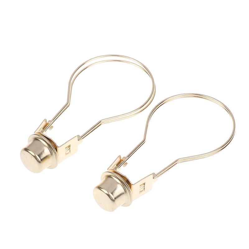 2Pcs Lamp Shade Harp Holder Bulb Spring Clip Keep Lamp Shade Horizontal Hardware Durable Fixed Lamp Decoration