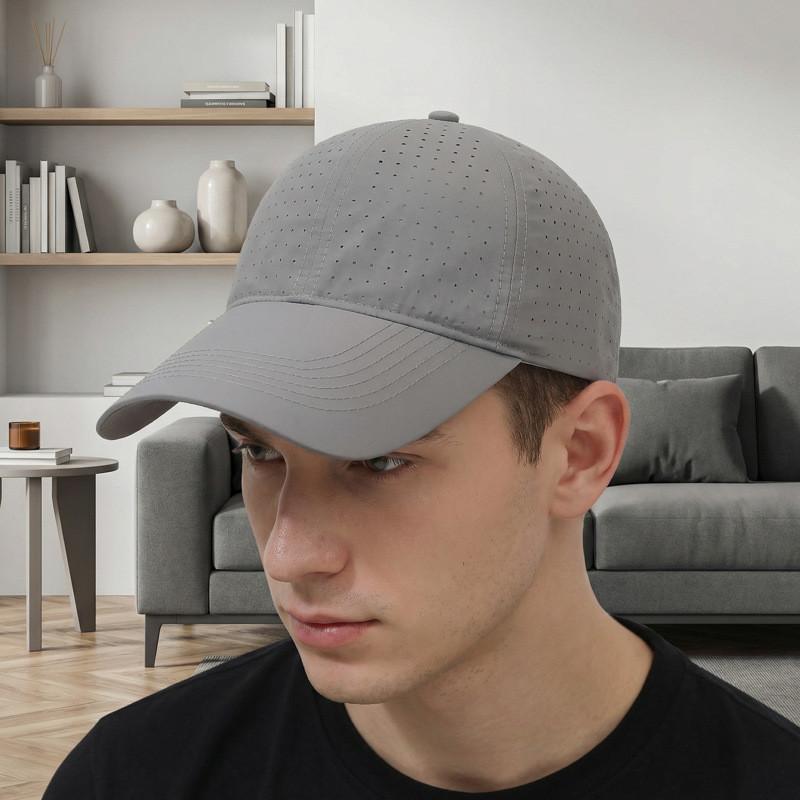 Summer Breathable Adjustable Baseball Cap With Extended Brim For Outdoor Sun Protection