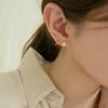 Lunne 14K Round Button Earrings (14K Gold) #Es12