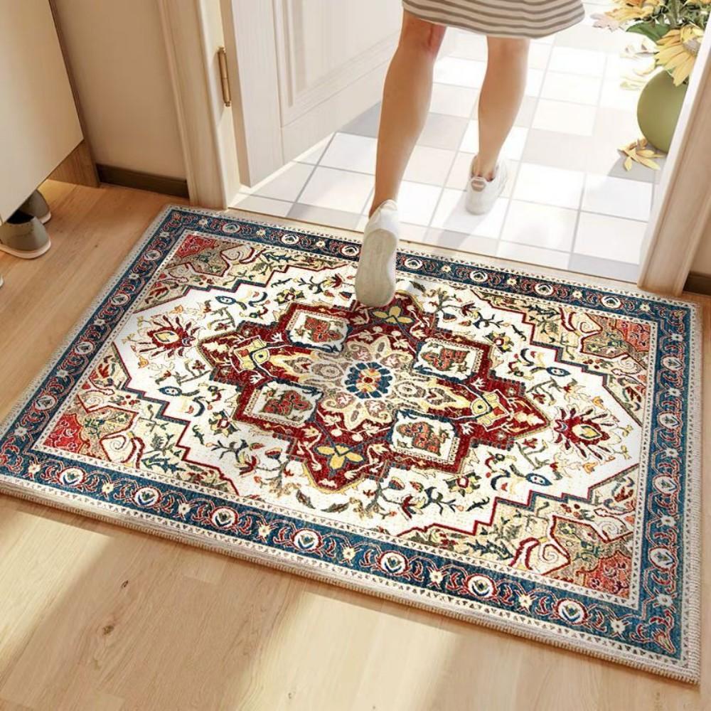Retro Bohemian Rug, Easy-To-Clean And Slip-Resistant Carpet For Living Room And Bedroom, Home Decoration