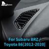 Real Soft Carbon Fiber for Subaru BRZ Toyota 86 2012 2013 2014 2015 2016 2017 2018 2019 2020 Car Side Air Outlet Vent Sticker