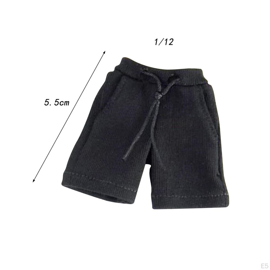 1/12 Male Workout Shorts Miniature Soldier Costume Stylish Cosplay Outfit for 6'' Dolls