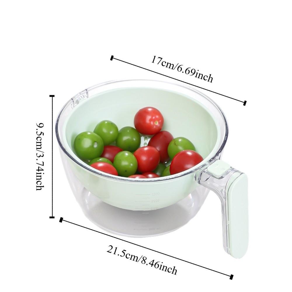 Multifunctional Rice Washing Basket Double Layer Food Cleaning Box Draining Basket  Kitchen