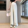 Women's Summer Ice Silk Maternity Pants - Thin, Straight Leg, Petite, Drapey Wide-Leg Style