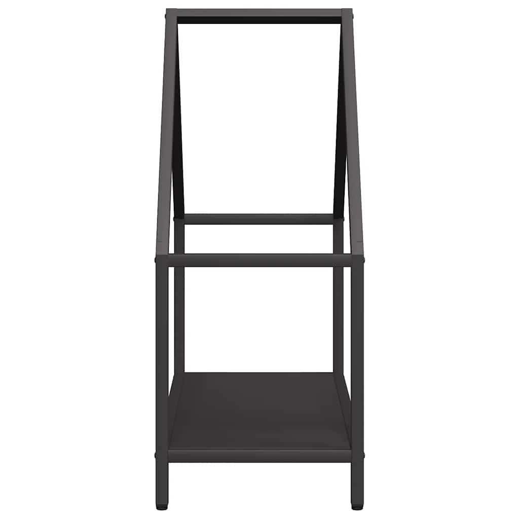 Firewood Rack Black 60x25x60 cm Cold Rolled Steel