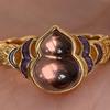 Lucky Vintage Rings Purple Gourd Metal Open Rings Temperament Enamel Finger Ring  Ladies
