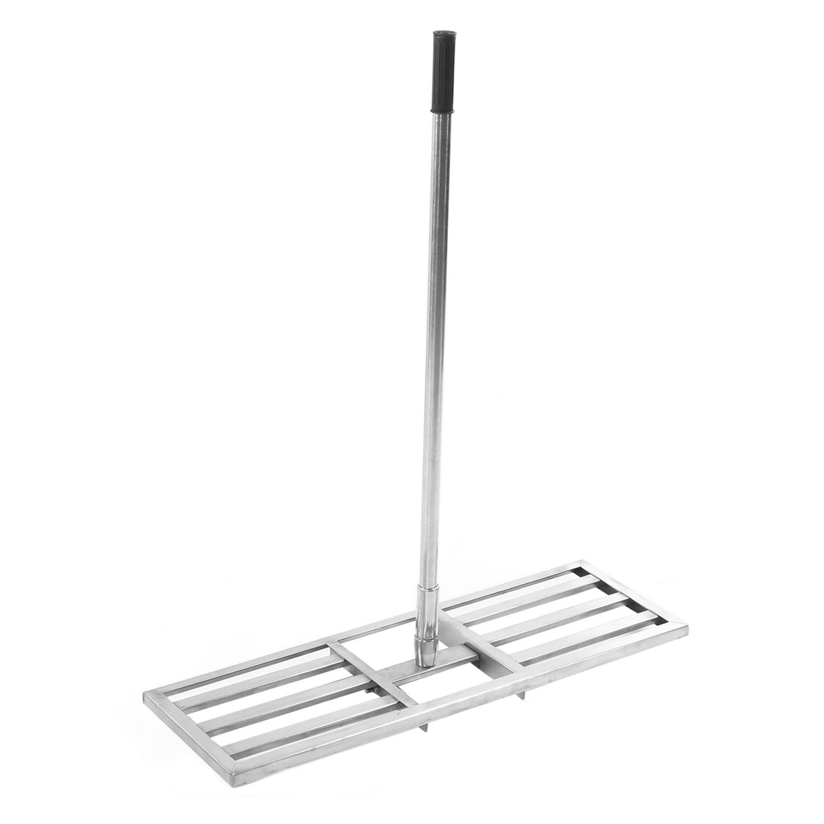 

Lawn Leveling Rake Stainless Steel Telescopic Long Handle Lawn Leveler Garden Grass Leveling Tool