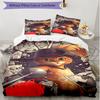 3pcs Duvet Cover Set (1*Duvet Cover + 2*Pillowcase, Without Core), Puss In Boots Print Soft All‑Season Bedding Set, Home Bedroom Decor Gift