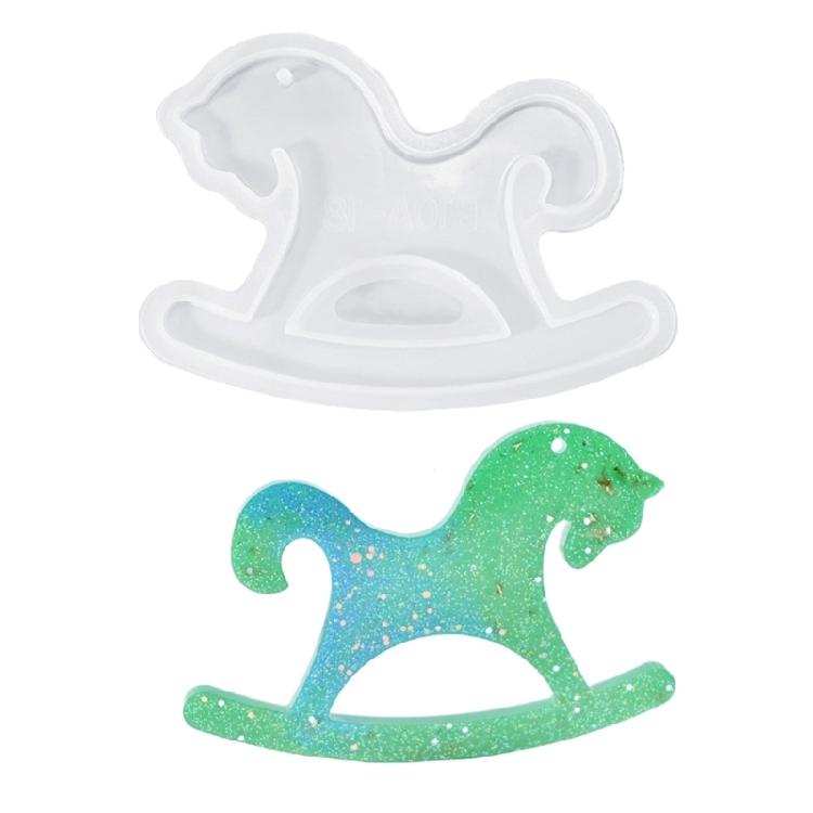 Animal Pendant Hanging Molds Keychain Desktop Ornament Molds Jumping Deer Sheep Bear Silicone Mould Craft Supplies