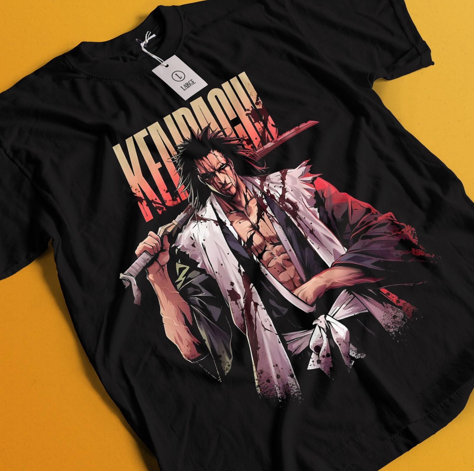 

Zaraki Kenpachi Shirt Bleach Anime Tshirt Ichigo Bankai TShirt Aizen Yhwach Tee S
