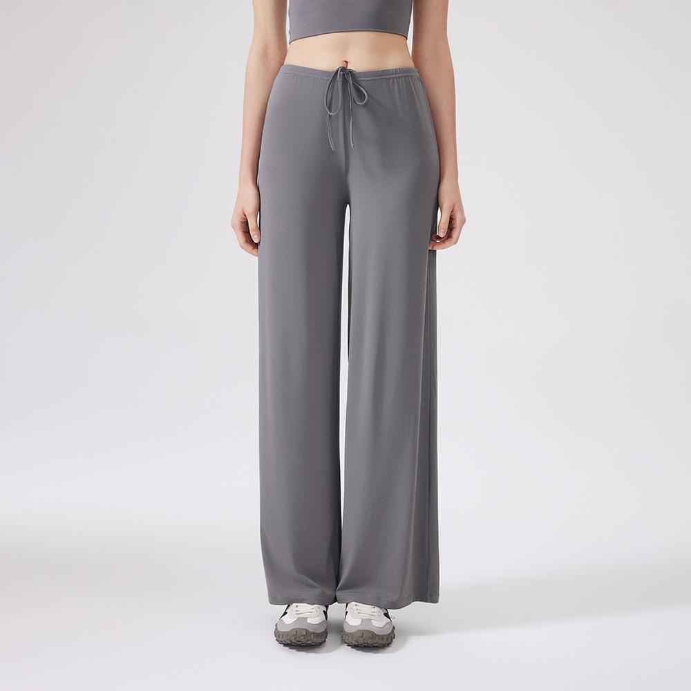 Sweatpants Cool Wide-leg Sports Trousers Antibacterial Loose and Thin Hanging Outdoor Running Yoga Pants Straight-leg Trousers