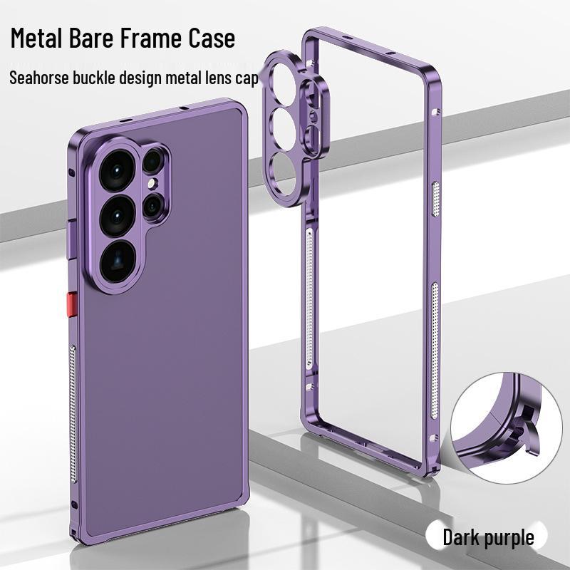 Samsung S26 Ultra Cooling Frame Case with Metal Buckle and Lens for S25U & S24