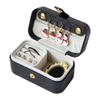 PU Leather Ring Necklace Case Solid Color Jewelry Display Case Simple Earrings Holder  Travel
