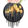 1 Pcs Matte Black Gold Dinnerware Stainless Steel Cutlery Home Dessert Fork Spoon Knife Dinner Silverware Flatware