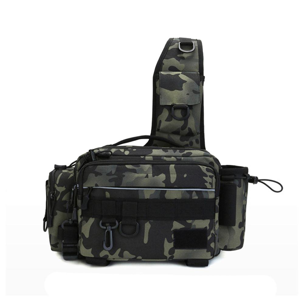 Multifunktionale Hüfttasche für den Außenbereich, Angeltasche für Angelköder, Angelzubehör, Umhängetasche mit einer Schulter