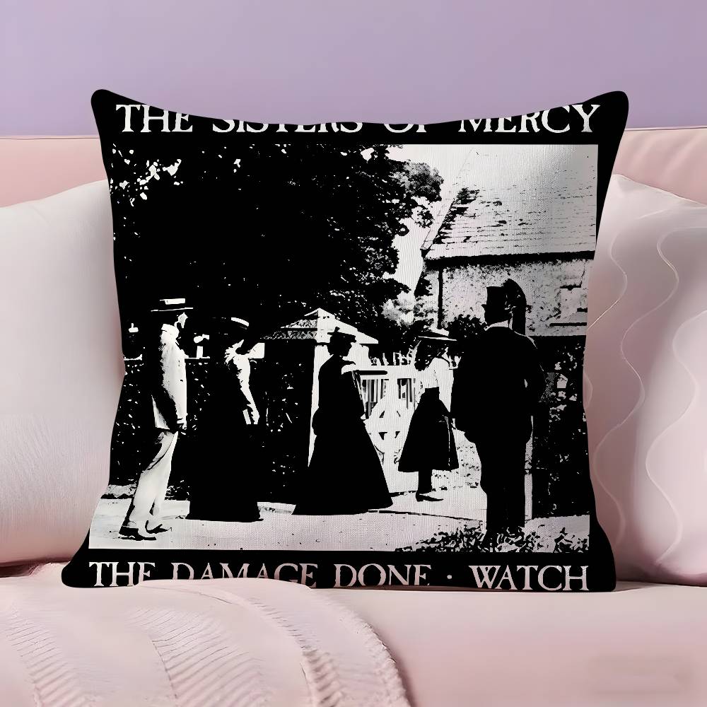 The S-Sisters Of M-Mercy Band Pillow Case Pillowcase Ultra Soft Skin Friendly Fabric Cloud Like Comfort & Concealed Zipper