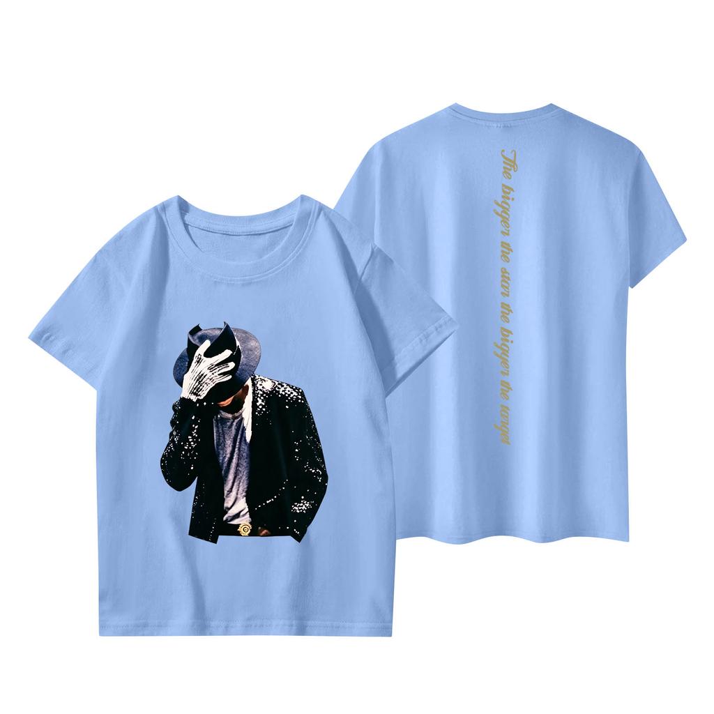 Vêtements de travail à manches courtes et col rond à la mode, hauts imprimés pour enfant, hauts d'été