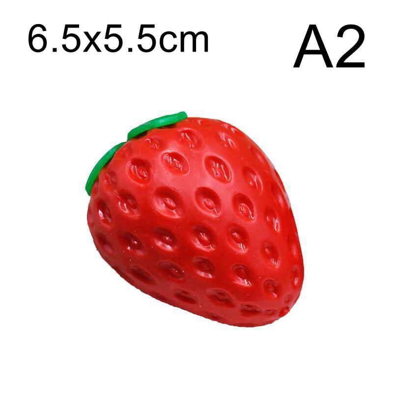 Creative Squishy Strawberry Stress Ball Toy Super Soft Building Block Filling Squeeze Fidget Toy Asmr Sensory Anti Stress Toys