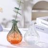 European Rhombus Glass Small Vase Home Decoration Wedding Decoration Relief Glass Small Vase Tabletop Ornament