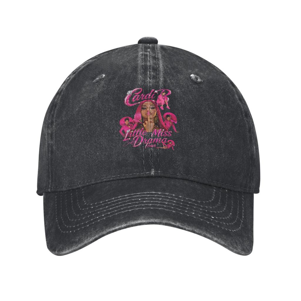 Cardi B  Am I the Drama  Fan Tour   Vintage Distressed Baseball cap High CostPerforUnisexce People With Big Heads Hat