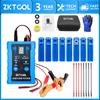 Kit d'outils de test et de nettoyage universels pour injecteurs de carburant avec 8 modes d'impulsion, double canal 4 fils (pour 2 injecteurs), Adaptateurs 8 Tailles,