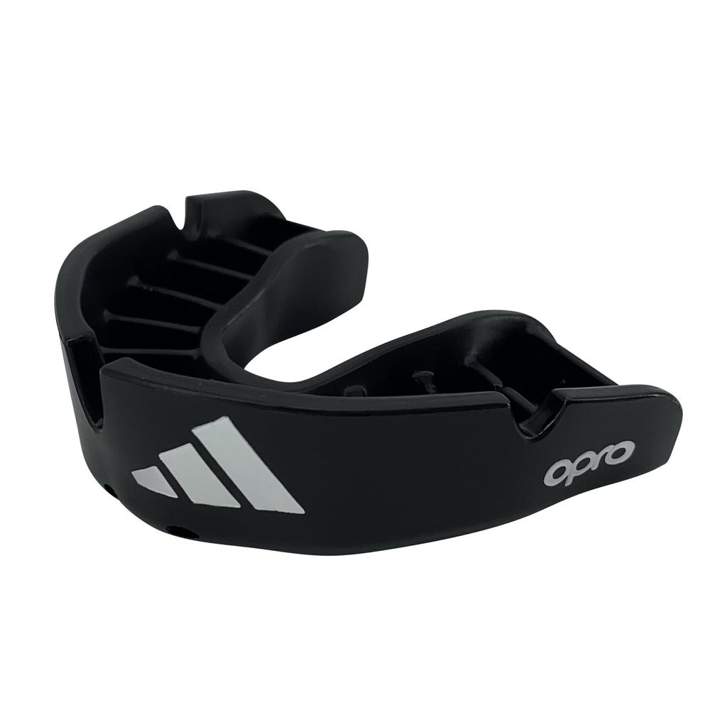 Adidas Mundstück OPRO BRONZE GEN4 Mundschutz mit Etui Kampfsport Rugby Fußball Baseball Kontaktsportarten 11 und //Martial (Erwachsene (Altersangaben), Schwarz)