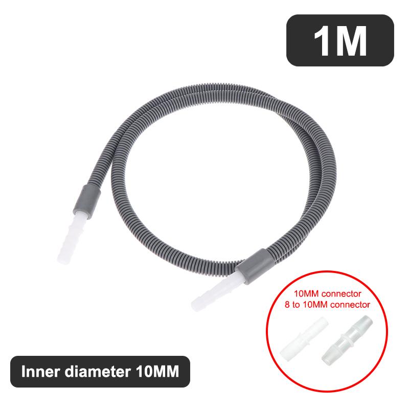 Dryer Drain Hose 10mm Heat Resistant Durable Replacement Extension with Adapter Multiple Sizes for Laundry Room Dryer Use