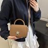 Starry Diamond Chain Texture Crossbody Bags Women Fashion Shiny Star Small Square Hand-held Shoulder Bag Lady Commuting Handbags