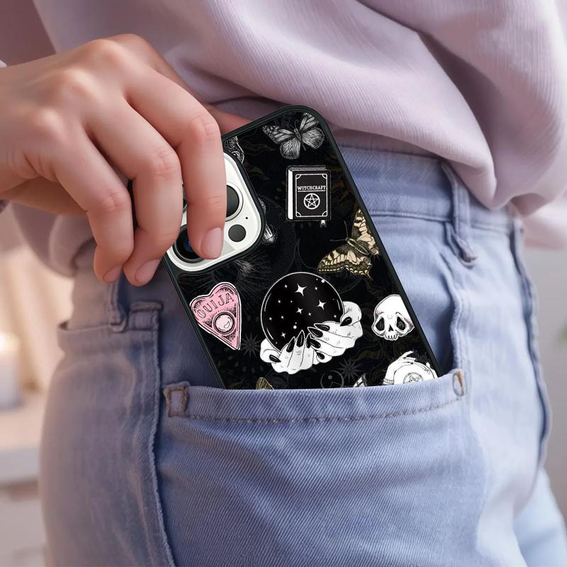Witchy Goth Magic Phone Case For iPhone 17 Air 15 16e 14 13 Pro Max Coque 12 11 Pro Max PLUS cover