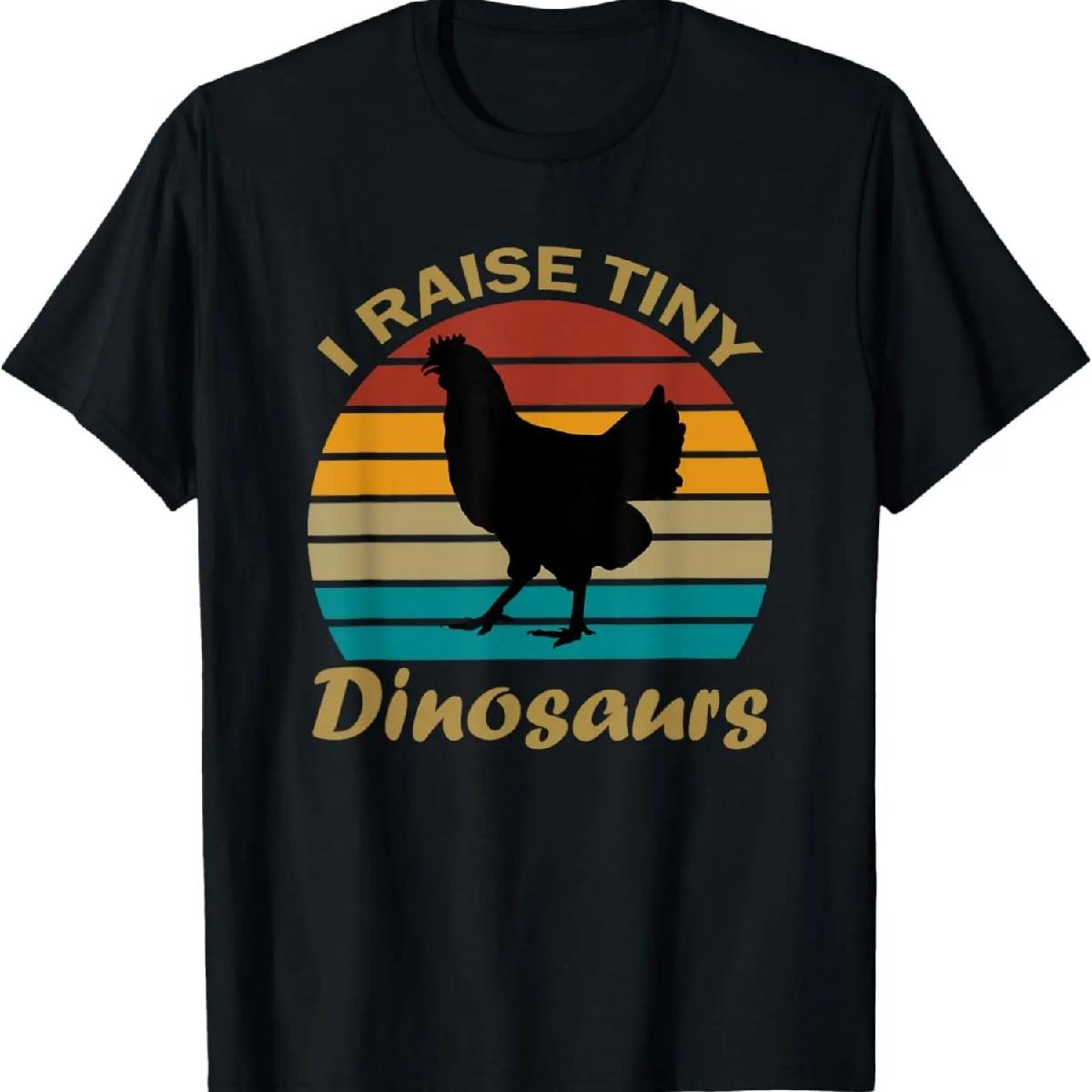 

I Raise Tiny Dinosaurs Vintage Retro 70S Chicken T-Shirt XXXXXL різнокольоровий