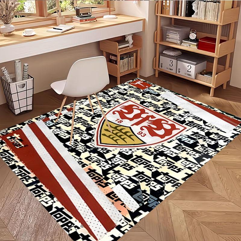 VfB Stuttgart Print Rug, Washable Floor Carpet, For Entryway Dorm Laundry Room Office Study, Home Decor Birthday Christmas Gift