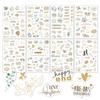 230 szt./8 arkuszy Naklejki do scrapbookingu DIY Na ślub Przezroczyste dekoracje do księgi gości Handaccount Arts Crafts Stickers