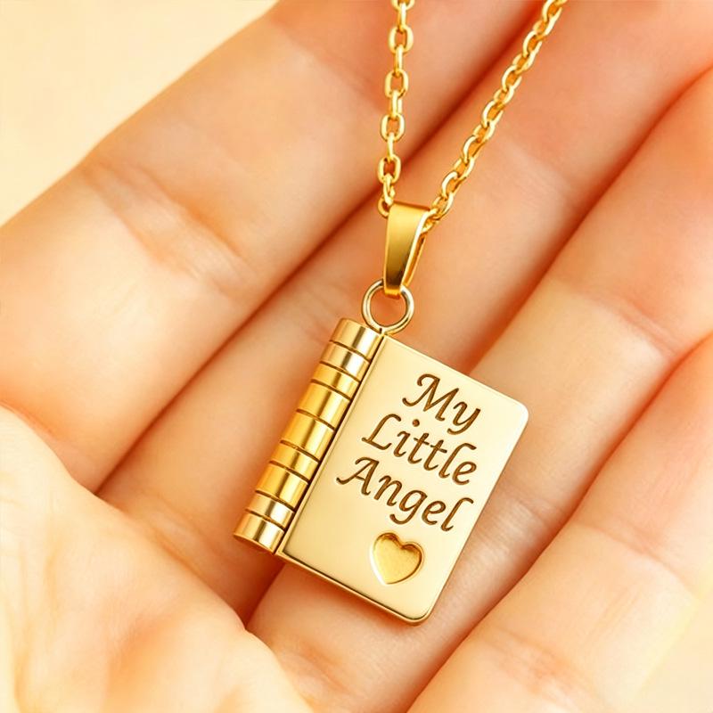Titanium Steel Love Letter Pendant Necklace for Couples - Clavicle Chain for Girls.