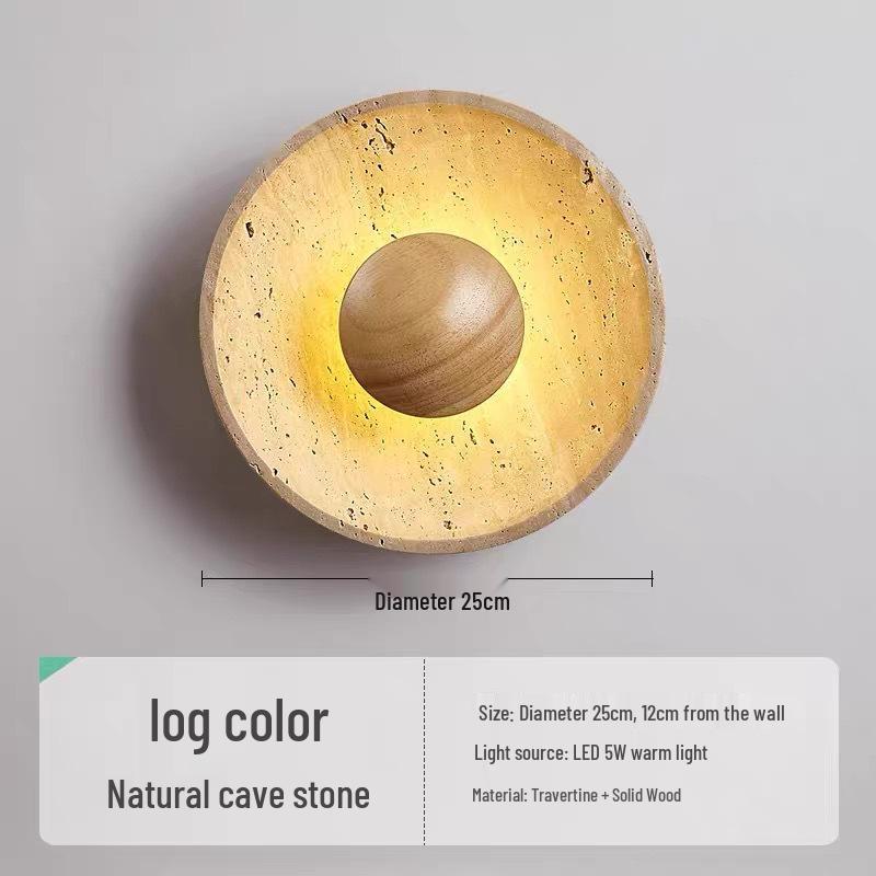 Wabi-Sabi Mid-Century Creme Wandlampe für Schlafzimmer oder Wohnzimmer