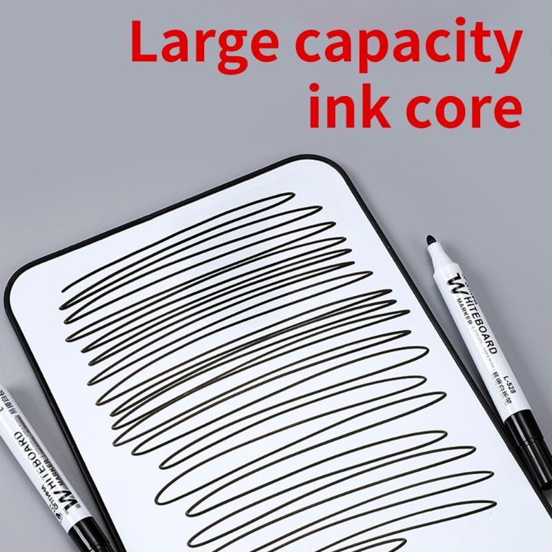 10Pieces Whiteboard Marker 2.0mm Line Width Erasable Marker Pen Quick Dry Whiteboard Marker for School Office Supplies