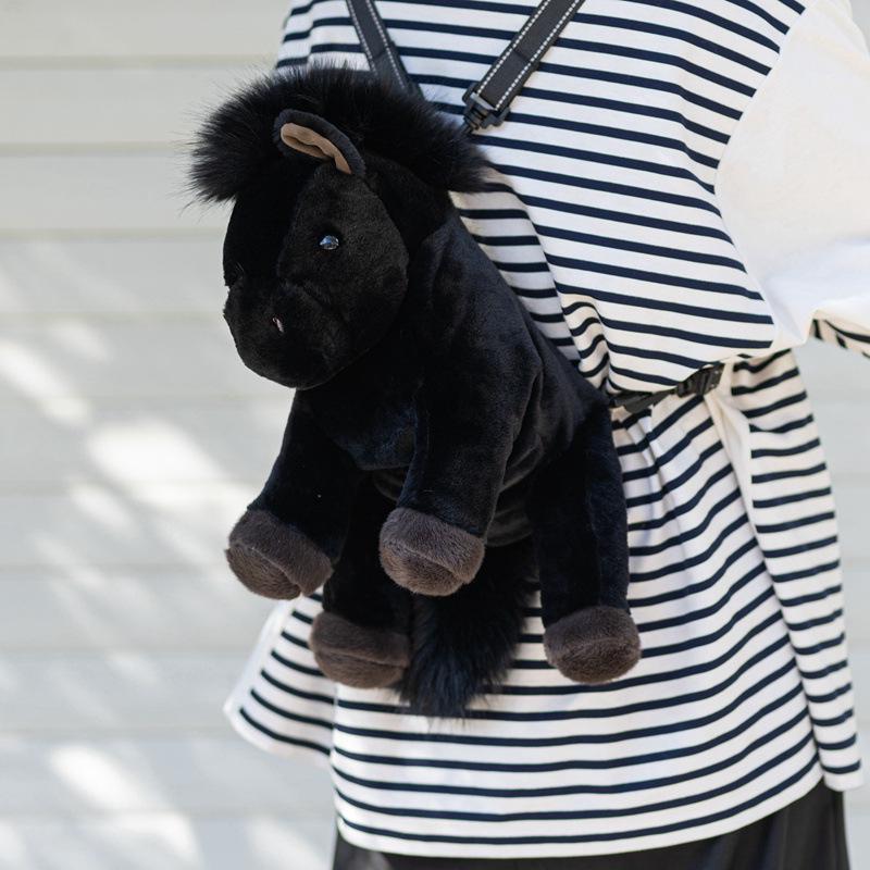 Thousand-Mile Horse Backpack: 2026 Year of the Horse Plush Pony Mascot Toy
