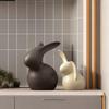 Figura de conejo de cerámica de estilo escandinavo RemeeHi para interiores. Un conejo adorable y misceláneo. Regalo de boda, regalo de inauguración de la casa, regalo conmemorativo.