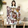 1PC Tazmanian Devil Patterned Flannel Blanket Suitable For All Seasons For Home Decor Warmth And Comfort Gifts Holiday Present