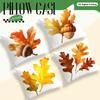 Home Decor Autumn Oak Leaves And Acorns Throw Pillow Covers Pattern Cushion Cover Suitable For Sofa Bedroom Car Pillow Cover