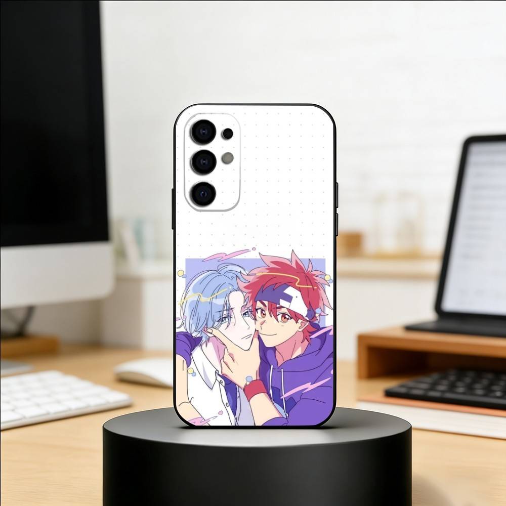 S-SK8 ANime the InfinityS Phone Case Black Silicone Soft For Samsung S25,S24,S21,S22,S23,S30,Ultra,S20,Plus,Fe,Lite