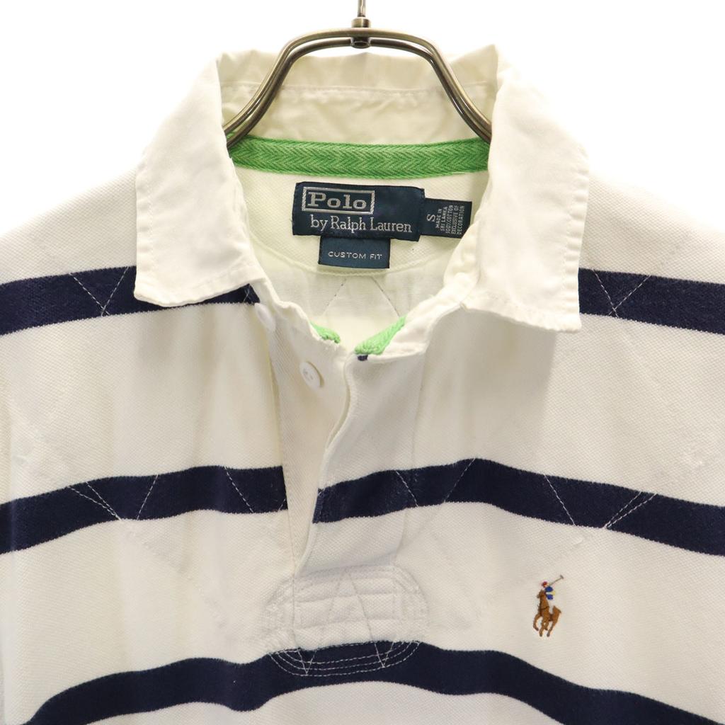 Polo by Ralph Lauren Border Pattern Short sleeve CUSTOM FIT Lager shirt Men's Used