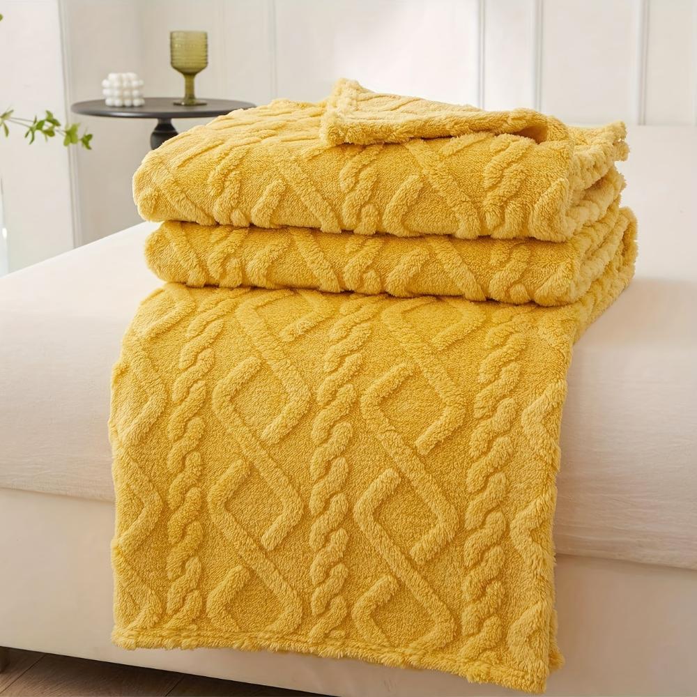 Jacquard Taft Fleece Blanket Coral Fleece Blanket Sofa Blanket Office Blanket Cross-border Blanket Pet Blanket