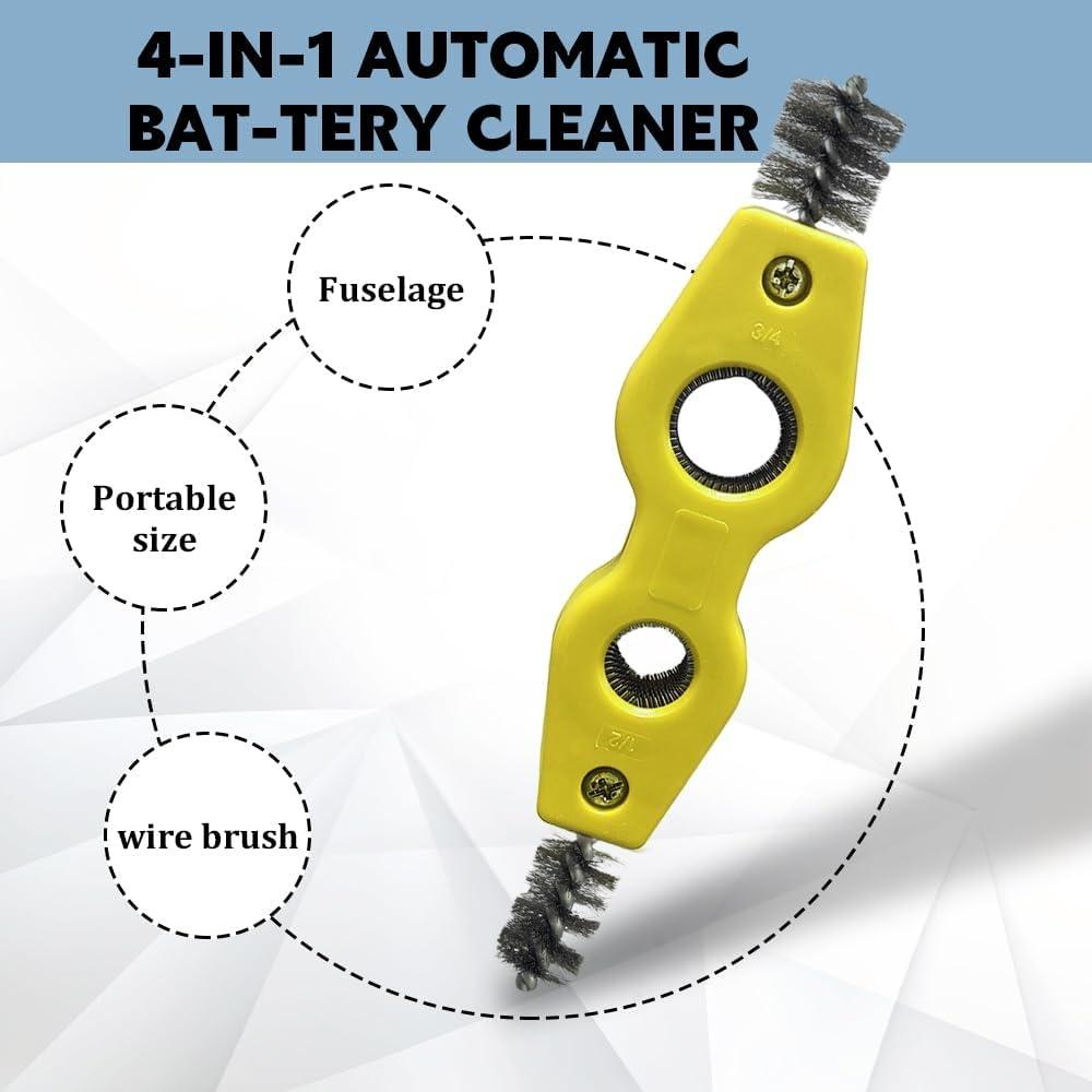 4 in 1 Car Battery Terminal Cleaner Car Battery Post Cleaner Anti-Rust Car Bat