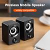 1 Çift Bilgisayar Hoparlörü USB Güç Kaynaklı 3.5MM Fiş Stereo Ses Derin Bas Taşınabilir Mini Kablolu Dizüstü Bilgisayar Masaüstü Bilgisayar Ses Kutusu Subwoofer